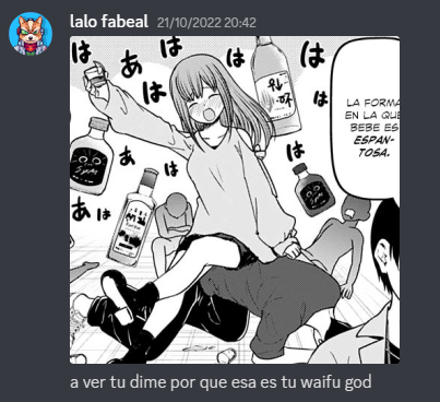 Screenshot del mensaje de Lalo Fabeal